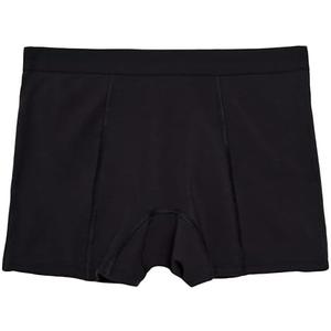 Thinx Ultra-Soft Period Underwear, Overnight Boy-Shorts Leakproof, Holds Up to 12 Regular Tampons*, Period Underwear for Women, Reusable & Controls Odor, Black, Extra Large 