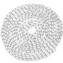 Hedume 32.8 Feet 1/8 inch Stainless Steel Chain, Heavy Duty Metal Chain, Strong and Durable Decorative Chain for Swing, Anchor, Hanging Clothes, Pet, Hanging Plant, Anti-Theft