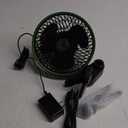 VIVOSUN AeroWave E6 Gen2, Grow Tent Clip Fan 6, EC Motor, Smart Control, Powerful Oscillating Fan, Local Timer, Weatherproof IP54, for Hydroponics Circulation Cooling, Black (1)