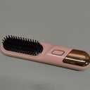 Go Brush Pro, 2026 Cordless Hair Straightener Brush 4 Adjustable Temperature 300 Million Negative Ions Portable USB Charging Travel Hair Straightener Suitable for All Hair Types (Pink)