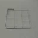 Whitmor 6-Section Clear Drawer Organizer