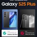 for Samsung Galaxy S25 Plus Case [Compatible with MagSafe], Heavy Duty Shockproof 3-Layer Protection Rugged Cover, Drop-Resistant and Wireless Charging (Black/Blue, Samsung Galaxy s25 Plus)