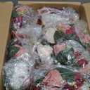 NUPTIO Artificial Flower Centrepieces for Tables - 10 Pcs Burgundy & Dusty Rose & Creamy White Fake Flowers Roses Balls 9.5in Diam - Silk Faux Rose Arrangement for Wedding Party Table Decor