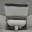 Renu Dog Brush, Renu FreshFur Dog Shower Brush + Bathing Solution, 3 in 1 Self Cleaning Steamy Pet Brushes, Dog Grooming Tool for Long & Short Hair, Removes Loose Hair Reduces Shedding (White)