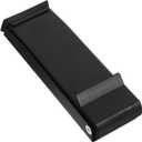 Gadpiparty Kickdown Door Stop Wedge Stainless Steel Folding Security Door Stopper Practical Foot Operated Holder Black