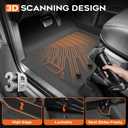 Mixsuper Floor mat for 2009-2018 Dodge Ram 1500 Quad Cab, 2019-2024 Ram 1500 Classic Quad Cab,All Weather TPE Rubber Floor Liners Protection for Car Accessories,2 Row Anti-Slip Car Mats, Black