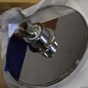 High Pressure Shower Head - Anti-Clogging Silicone Nozzles - 2.5 GPM Removable Restrictor - Easy to Clean Adjustable Replacement - easy to install with Plumbers Tape - 6 inch - Classic Chrome Finish