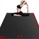 VTORY 7mm Large Workout Mat 75 ft Extra Large Wide Yoga Mat & Pilates Mat Thick, Non-Slip Exercise Mat for Home Gym, Home Workout, HIIT, Strength, Stretching