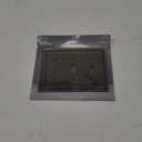 Amerelle Continental Triple Toggle Cast Metal Wallplate in Brushed Brass