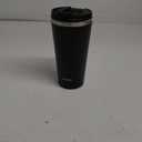 Insulated Coffee Mug with Ceramic Coating, 18oz Travel Mug with Leak-proof Lid, Vacuum Double-wall Tumbler, Stainless Steel Thermal Cup for Tea, Hot Cocoa, Cold Beverage, Ice Drinks (Space Black)