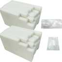 COCADEEX 2 Packs Waste Ink Box Sponge Pad Compatible with ET-2720 ET-2800 ET-2803 ET-2820 ET-2880 ET-4700 ET-4800 ET-2710 ET-2711 ET-2712 ET-2714 ET-2715 ET-2721 ET-2726 Printers (2 Packs Sponge)