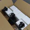 3-Light Bathroom Light Fixtures, 17.23" Black Modern Vanity Lights with Clear Glass Shade, Bathroom Wall Lamp for Mirror Kitchen Living Room Hallway Cabinet Porch