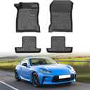 Mixsuper Floor Mats for Toyota GR86 2022-2025 All Weather Floor Liners 1st & 2nd Row Set Black
