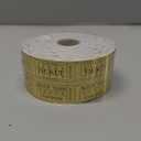 1000 Golden Raffle Tickets Double Roll Tickets for Events, Classroom Reward, Carnivals, Family Games, Door Prizes, Entry, Bingo, Auction, Metallic Gold Foil Tickets