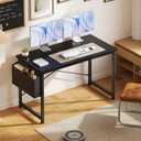 OLIXIS Computer Desk, 47 Inch Gaming Desks for Home Office Small Spaces