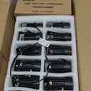 SUNVIE All-in-One LED Low Voltage Landscape Lighting Kit, 12-Pack Landscape Lights with Transformer 100FT Wire and Connectors, 3000K Waterproof Low Voltage Landscape Lights for Garden Yard House Tree