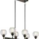 Kichler 43994OZ Six Light Linear Chandelier, Medium