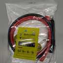 4 AWG Battery Cable 4FT 4 Gauge Pure Copper Battery Inverter Cables with 3/8 in Lugs Both Ends Power Inverter Wire Set for Automotive Solar Power Inverter Marine Boat RV Car Motorcycle (4 FT)