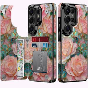 Goodon for Samsung Galaxy S26 Ultra Wallet Case, Floral PU Leather Cover