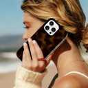NITITOP Compatible with iPhone 16 Pro Max Case Magnetic Compatible with MagSafe Cute Leopard Amber Aesthetic Tortoise Design for Women Men Girls Soft TPU Shockproof Protective Cover - Brown