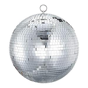 Sumono 16 inch Disco Ball Decor Mirror Ball Hanging for Party Decration DJ Club Stage Bar Wedding, Silver