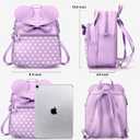 Small Cute Backpack for Girls Women Travel Kids Backpack Purse Toddler Little Girls Childrens Daypack Convertible Shoulder Bag Purple Kids Mini Mouse Backpacks