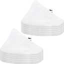 FengWu 12 PCS Replacement Triangle Steam Mop Pads Reusable Washable Microfiber Steamer Cleaning Pads Compatible for Steamboy X5 H2O H20 S302 S001