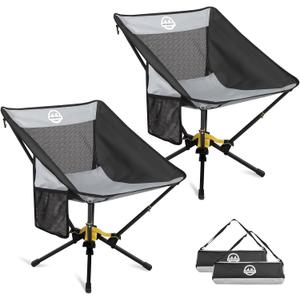 ADSMART Portable Camping Chair Lightweight Folding Chair for Camping - Outdoor Chair Supports 300 Lbs - Camp Chair Outdoor Adventures