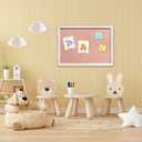 18"x24" Pink Felt Bulletin Board, Framed Pin Board