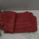 sancua Rectangle Tablecloth - 60 x 60 Inch - Stain and Wrinkle Resistant Washable Polyester Table Cloth, Decorative Fabric Table Cover for Dining Tables, Buffet Parties and Camping, Burgundy