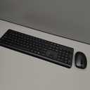 Wireless Keyboard and Mouse Combo, Full Size Silent Ergonomic Keyboard and Mouse, Long Battery Life, Optical Mouse, 2.4G Lag-Free Cordless Mice Keyboard for Computer, Mac, Laptop, PC, Windows (Black)