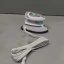 BEAUTURAL Mini Travel Steam Iron for Clothes with Dual Voltage, Temperature Control, Non-Stick Soleplate and Cord Storage, Ideal for Sewing, Quilting and Handcraft (White)