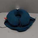 Hooded Travel Neck Pillow blue