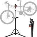 VEVOR Bike Repair Stand, 66 lbs Heavy-duty Aluminum Bicycle Repair Stand, Adjustable Height Bike Maintenance Workstand with Magnetic Tool Tray Telescopic Arm, Foldable Bike Work Stand for Home, Shops
