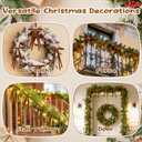 36 Pcs Christmas Bows for Tree, Brown Velvet Ribbon Bow for Christmas Tree, Pre-Tied Vintage Xmas Bows for Xmas Trees Wreaths Gifts Wedding Indoor Outdoor Decor, 5 x 7 Inch