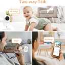 ebemate Video Baby Monitor Camera with 2 Camera,2.8" LCD Screen Video & Audio No Glow Night Vision, 2-Way Talk Audio Cam Baby Monitoring 1200FT Range EBE28-2