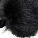ZLYC Womens Girls Winter Fashion Adjustable Faux Fur EarMuffs Ear Warmers (Black)