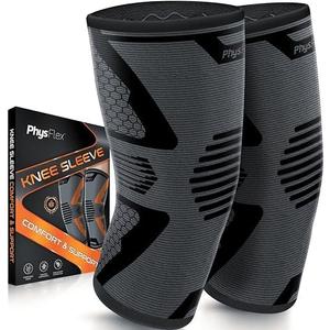 Knee Brace for Pain Relief - 2 Pack Knee Sleeves for Men and Women - Support for Weightlifting, Gym, Workout, Volleyball - Meniscus Tear, ACL, Arthritis, XXL