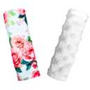 Carseat Strap Covers for Babies, Ultra Soft Double-Sided Use Shoulder Covers, 2 Pack Infant Seat Belt Covers for Car Seats/Strollers/High Chairs, for Baby Toddler Infant Boy Girl, Rose