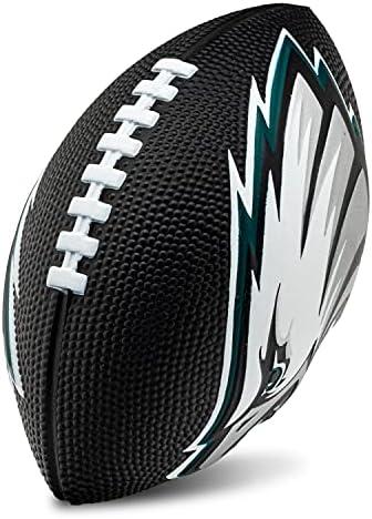 Franklin Sports NFL Football - Kids Foam Football - Soft Junior Size 8.5" Ball with 3D Logos - Perfect for Gameday + Tailgates