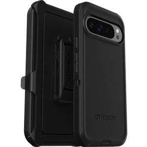 OtterBox Google Pixel 9 Pro XL Defender Series Case - Black, Rugged & Durable, with Port Protection, Includes Holster Clip Kickstand