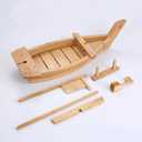 Wooden Sushi Boat Serving Tray, 24 Inch Sushi Plate for Restaurant or Home, Large Size Sushi Tray Serving Boat Plate for Restaurantware (61cm/24inch)
