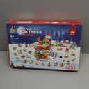 Santas Workshop Advent Calendar 2025 Building Set for Kids  24-in-1 Christmas Holiday Countdown Gift with 24 Days of Surprise Figures, Party Favors Building Block for Boys & Girls Ages 6+