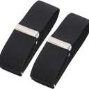 Suspenders For Men Heavy Duty Clip. Men's Suspenders 2'' Wide And 1.4" Suit Armband, X Shape, Work Suspenders For Men (Black)