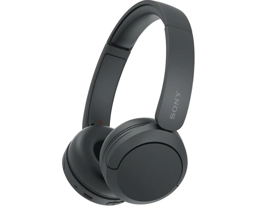 Sony WH-CH520 Wireless Headphones Bluetooth On-Ear Headset with Microphone and up to 50 Hours Battery Life with Quick Charging, Black