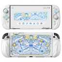 PlayVital Magic Wings Protective Case with Stand for Nintendo Switch 2 | Joycon Silicone Grips, PC Console Hard Shell, 2 Joystick Caps | Cute Animal Accessories Dockable Cover for Switch 2 - White