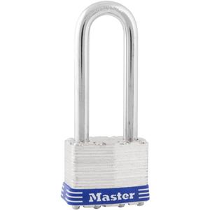 Master Lock 1KALJ Outdoor Padlock with Key, 1 Pack, Silver