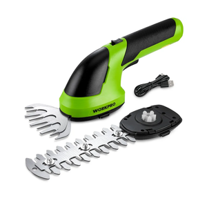 WORKPRO Cordless Grass Shear & Shrubbery Trimmer - 2 in 1 Handheld 7.2V Electric Grass Trimmer Hedge Shears/Grass Cutter Rechargeable Lithium-Ion Battery and Type-C Cable Included