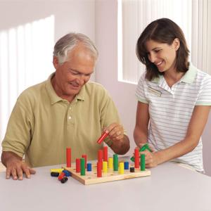 Sammons Preston Graded Pegboard, Multi-Colored, Height Varying Pegs for Occupational Therapy, Rehabilitation Aid, Helps with Finger and Hand Strength, and Dexterity, Can Be Used for All Ages