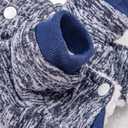 Dog Sweater, Dog Sweaters for Small Dogs, 2, 3 Pack Warm Soft Pet Clothes for Puppy, Medium Large Cat, Dogs Girl or Boy, Dog Shirt for Winter Christmas (Coat Grey+Navy, XX-Small)